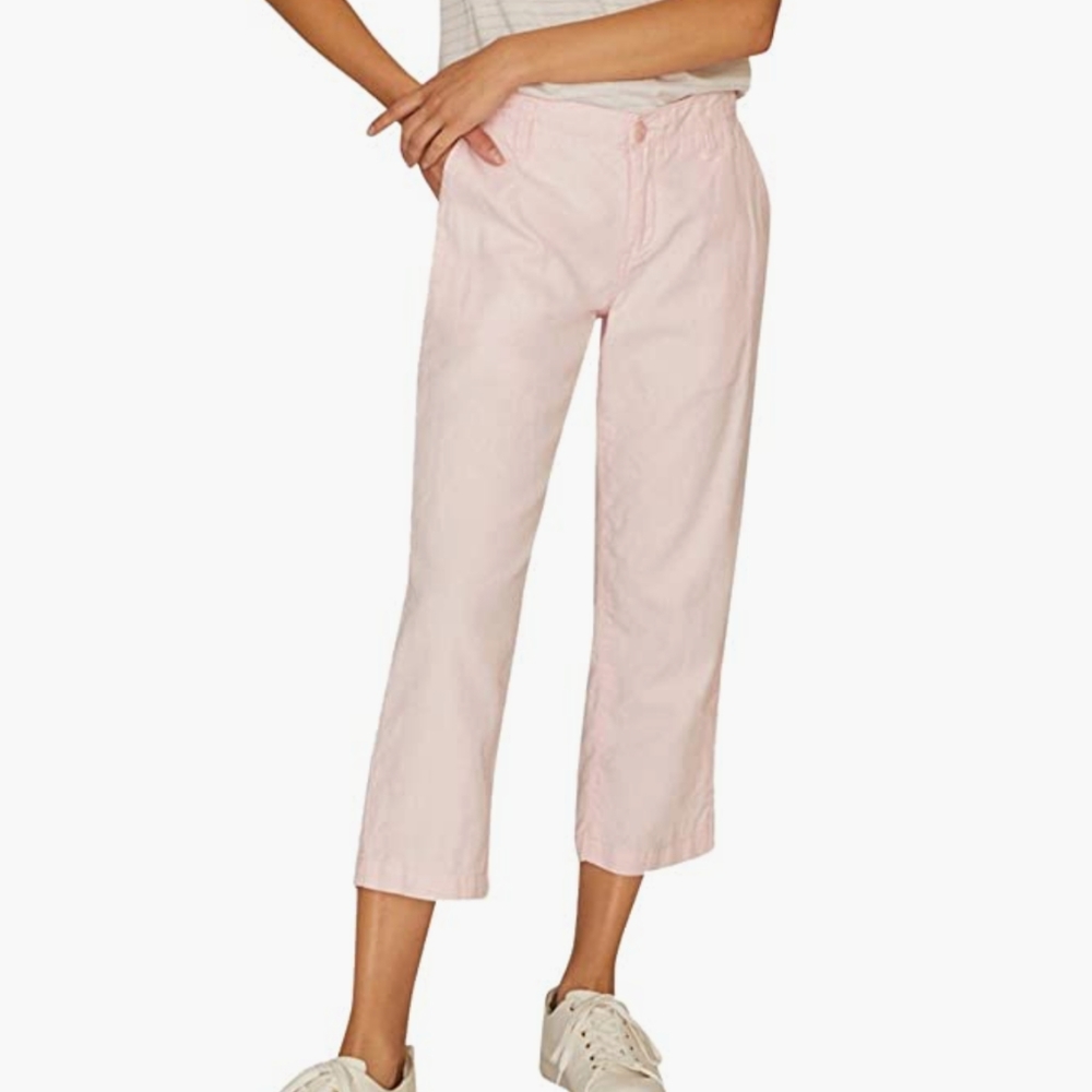 Sanctuary Peace Crop Chino High-Rise Pant in Washed Cherry Blossom 27